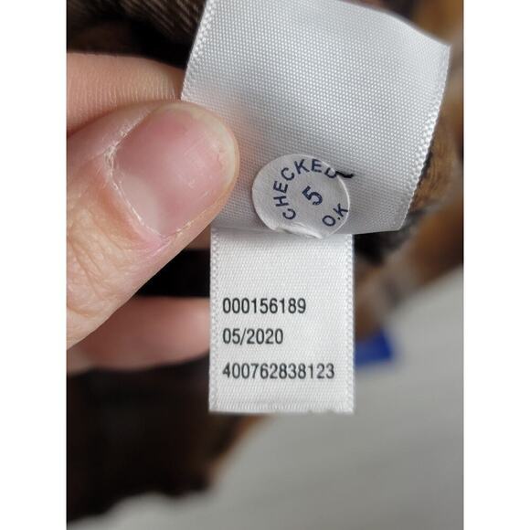 HURLEY PARADISE CITY COTTON FLANNEL BUTTON UP IN BLACK/BROWN PLAID, SZ LARGE - Picture 8 of 15